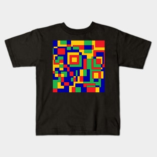 colored lego shapes Kids T-Shirt